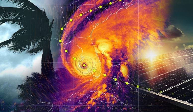 Solar Power Hurricane Graphic