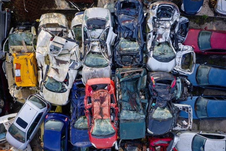 Old Cars Scrap Metal Recycling