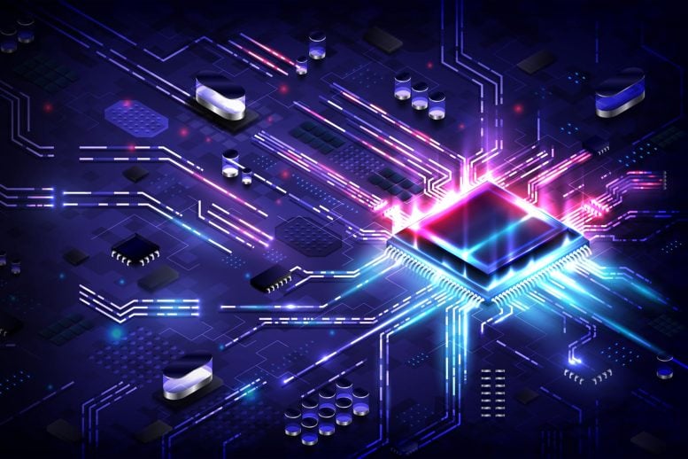 Quantum CPU Chip Advanced Computer Hardware